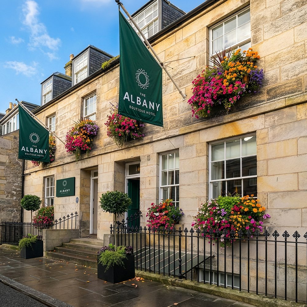 Visual of hotel signage